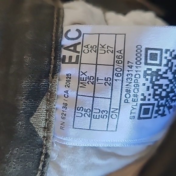 GUESS SKINNY JEANS ARMY WITH YELLOW STRIPE - Picture 5 of 5